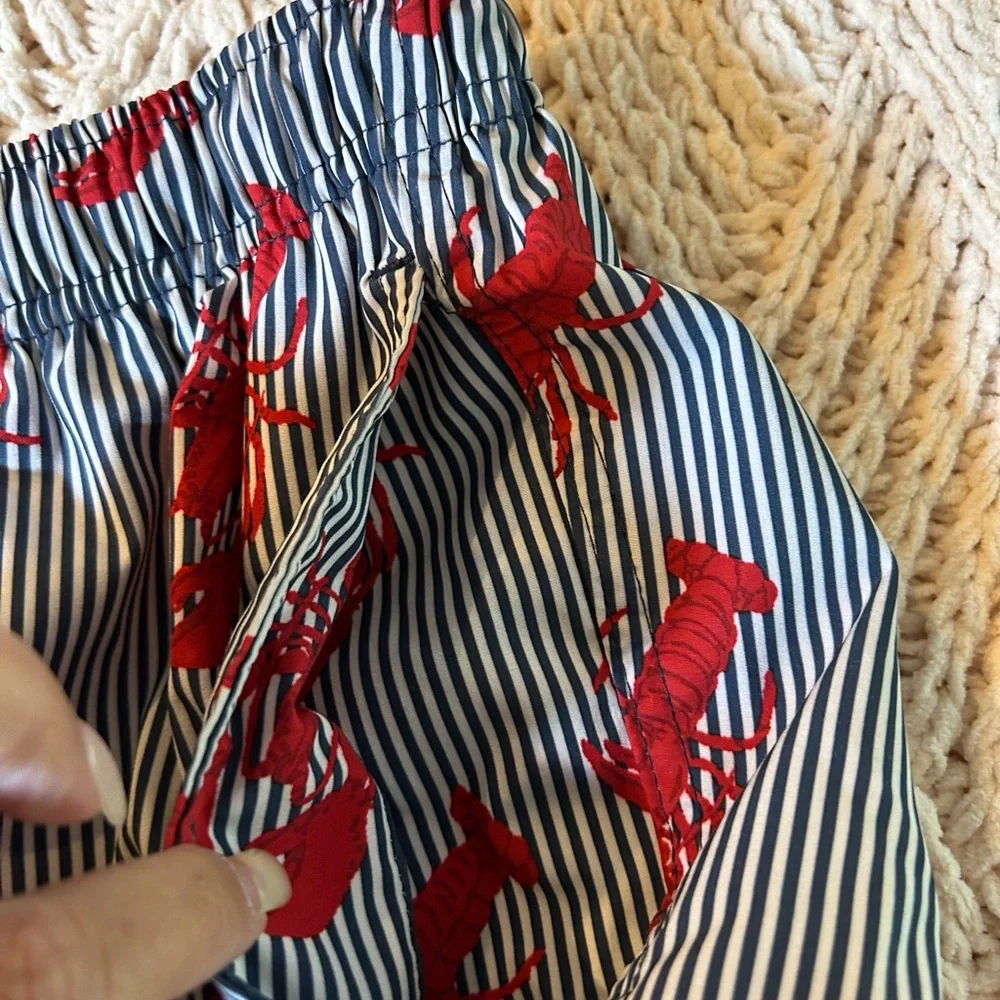 RAINFOREST Men’s Striped Lobster Swimming Trunks